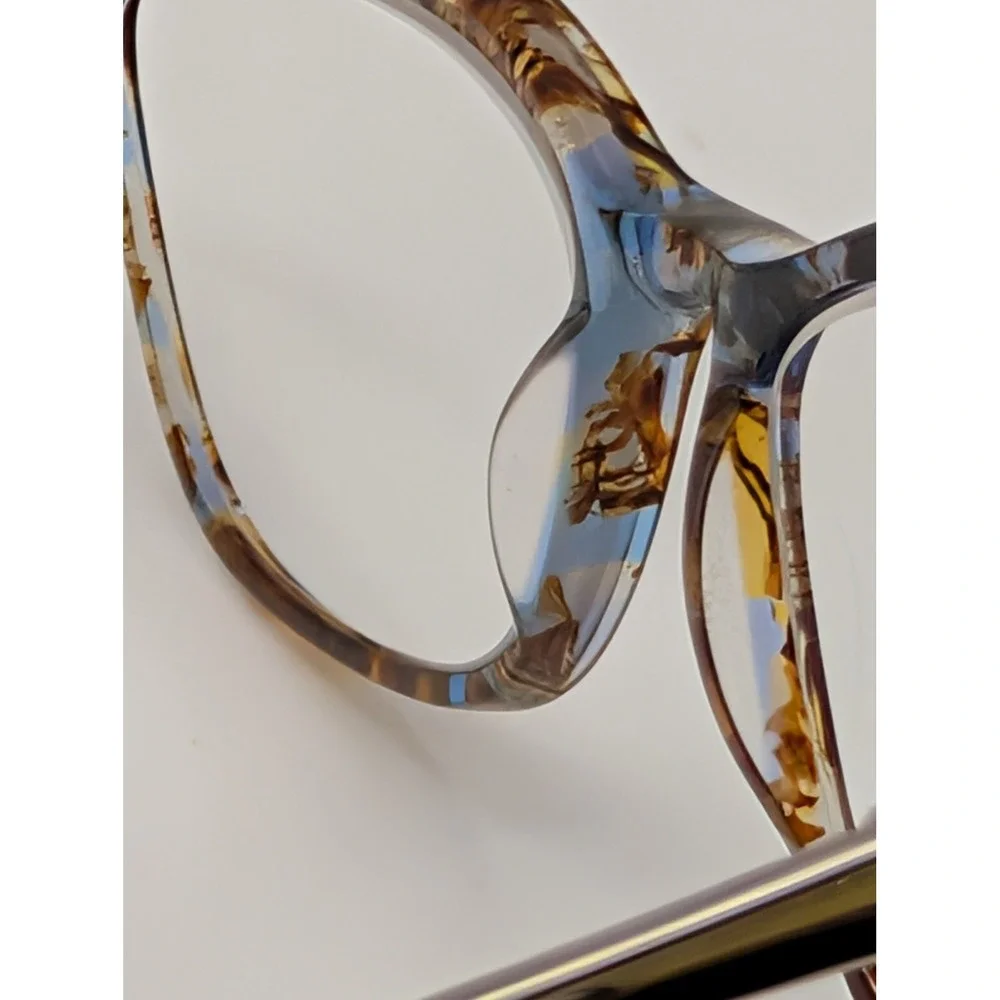 Badgley Mischka Ellia Blue Cat Eye Eyeglass Frames 53-16-135 Women's Rx Glasses